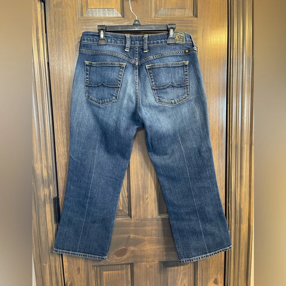 Lucky Brand Danville Classic Rider Crop Capri Jeans 4 - Picture 3 of 9